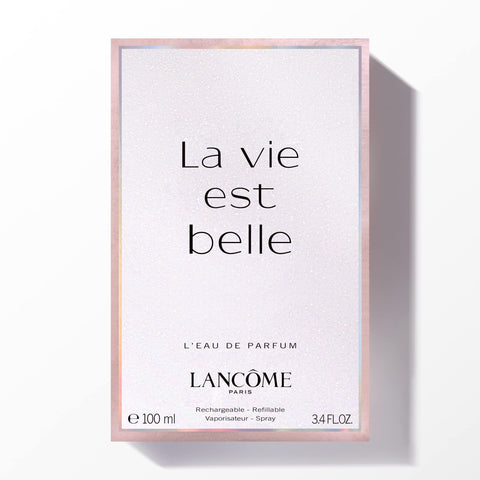 Lancôme La Vie Est Belle Eau de Parfum - Long Lasting Fragrance with Notes of Iris, Earthy Patchouli, Warm Vanilla & Spun Sugar - Floral & Sweet Women's Perfume, 3.4 Fl Oz Lancôme
