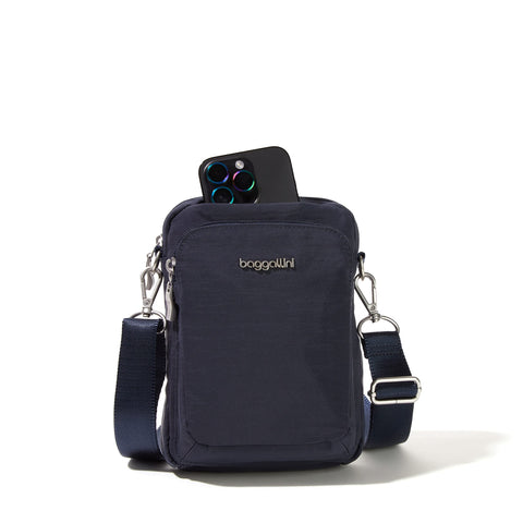 Baggallini Womens Modern Everywhere Explorer Crossbody, French Navy Baggallini