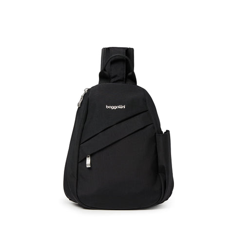 Baggallini Medium Sling Backpack - Lightweight Sling Bag with Convertible Adjustable Shoulder Strap Baggallini