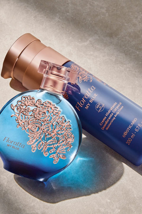 O Boticário Floratta My Blue for Women Fragrance Bundle Set: Eau de Toilette 2.5 Ounce & Moisturizing Body Lotion 6.7 Ounce O Boticário