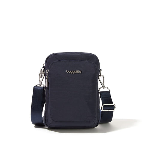 Baggallini Womens Modern Everywhere Explorer Crossbody, French Navy Baggallini