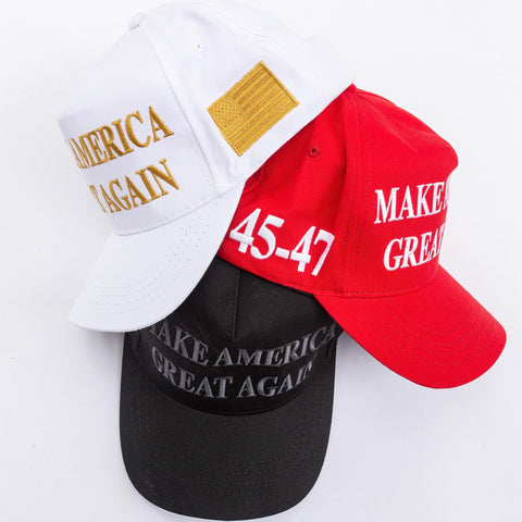 Trump 45-47 MAGA Hat - Red