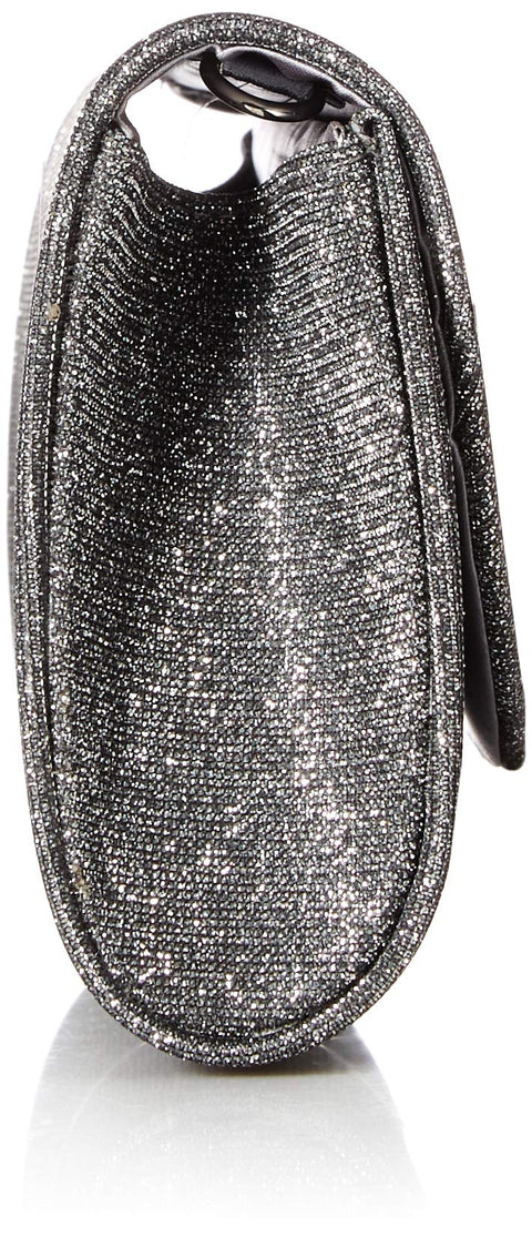 Jessica McClintock womens Vienna Sparkle & Shine Flap wristlet handbags, Pewter, One Size US Jessica McClintock