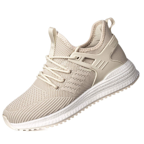 SDolphin Running Walking Shoes Women - Tennis Sneakers Athletic Lightweight Workout Gym Nurse Ladies Fashion Comfortable Memory Foam Non Slip Training Shoes Beige SDolphin