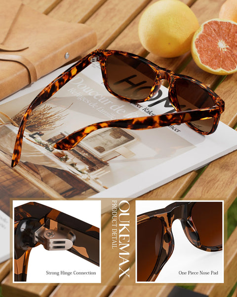 OUKEMAX Sunglasses-women Polarized Sunglasses-womens: Trendy Sun Glasses polarized UV400 Protection Fashion Sun glasses