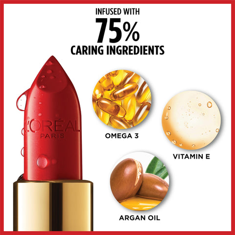 L’Oréal Paris Colour Riche Original Creamy, Hydrating Satin Lipstick with Argan Oil and Vitamin E, Saucy Mauve , 1 Count L'Oreal Paris