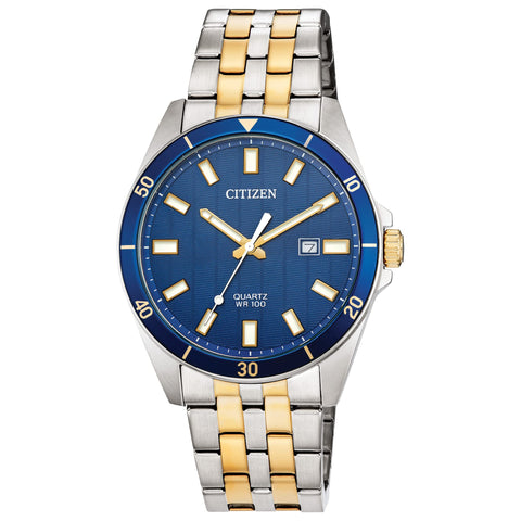 Citizen Quartz Mens Watch, Stainless Steel, Classic, Two-Tone (Model: BI5054-53L) Citizen