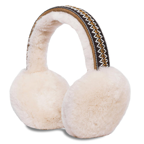 UGG Women's Sheepskin Tasman Earmuff, Chestnut, One Size UGG