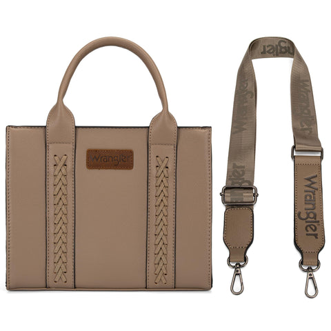 Wrangler Tote bag for women satchel bag purse for womens purses and handbags cute trendy Women's Purses bolsa wrangler para mujer with Zipper and Pocket top handle with strap khaki WG70-8120DKH Montana West