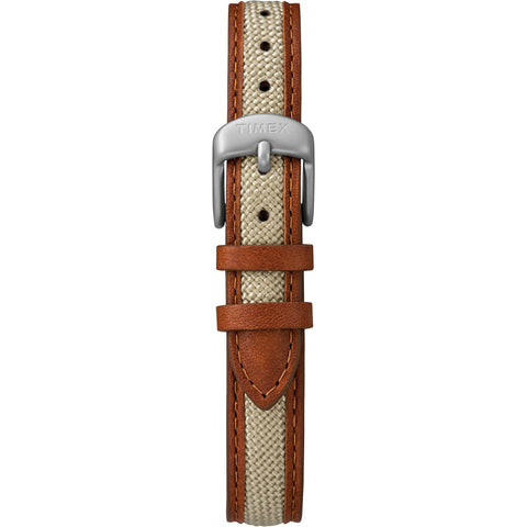 Timex Women's TW4B11900 Expedition Field Mini Brown/Natural Nylon/Leather Strap Watch Timex