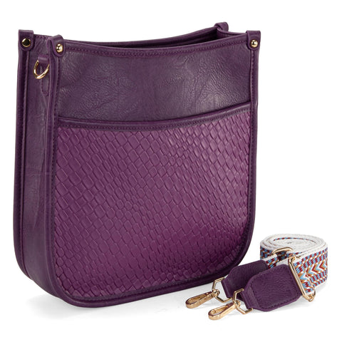 Montana West Crossbody Bags for Women Leather Hobo Cross Body Boho Purses Shoulder Bucket Handbags with Adjustable Strap,MWC-178BPP Montana West