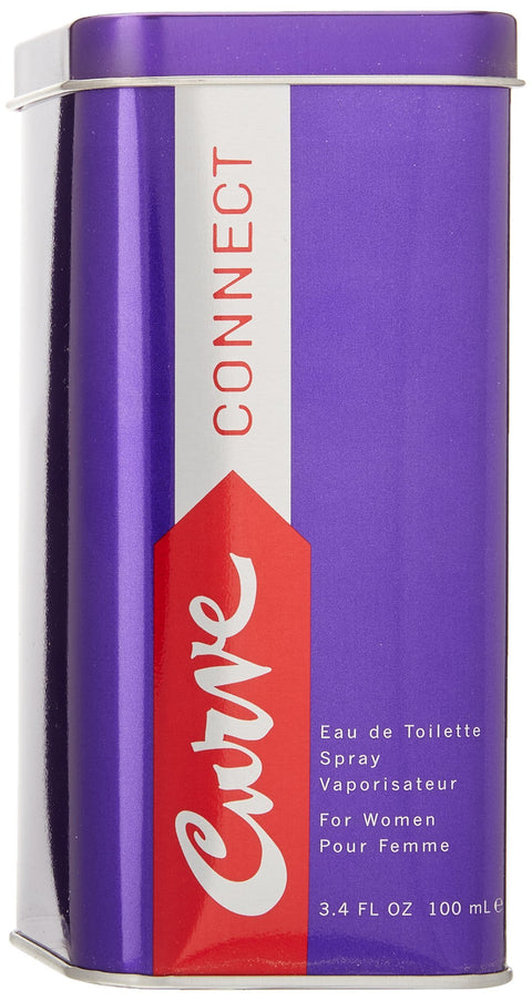 Curve Connect Eau De Toilette Perfume Spray, Perfume for Women 3.4oz (Pack of 2) Curve