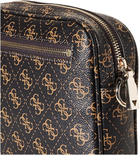 GUESS Meridian Camera Bag, Brown Logo GUESS