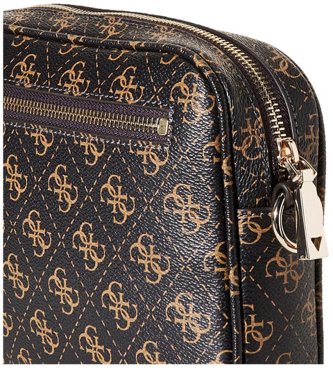 GUESS Meridian Camera Bag, Brown Logo GUESS