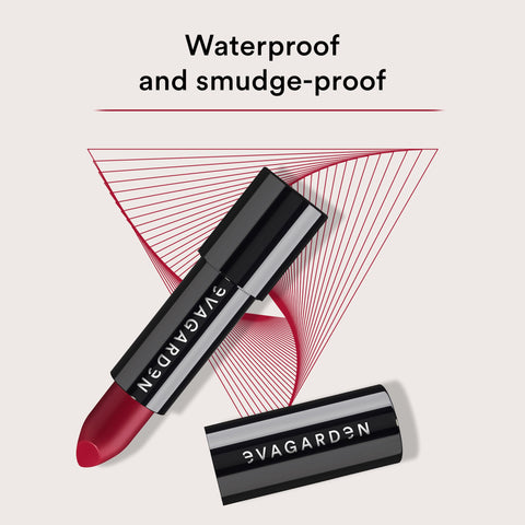 EVAGARDEN Classy Lipstick - Formulated with Natural Oils - Envelopes Your Skin with Satin Effect - Light, Pigmented Blend Gives Full Coverage and Chic Finish Instantly - 614 Brick Red - 0.1 oz EVAGARDEN