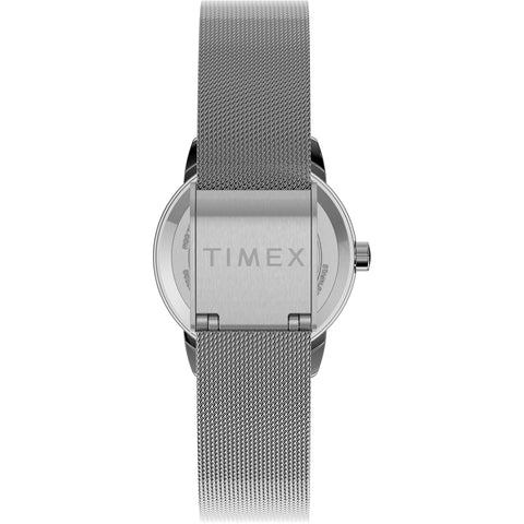 Timex Women's TW2U07900 Easy Reader 25mm Silver-Tone Stainless Steel Mesh Bracelet Watch Timex