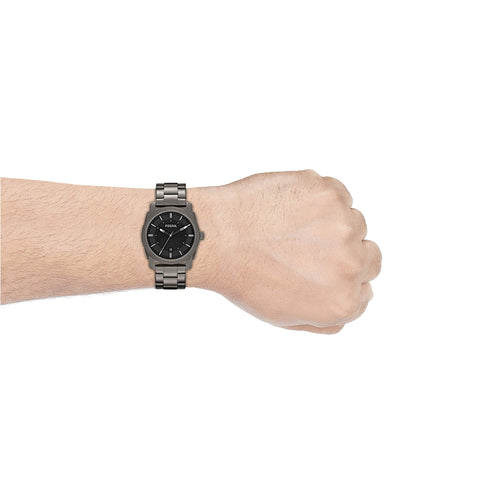 Fossil Men's Machine Quartz Stainless Steel Three-Hand Watch, Color: Smoke (Model: FS4774) Fossil
