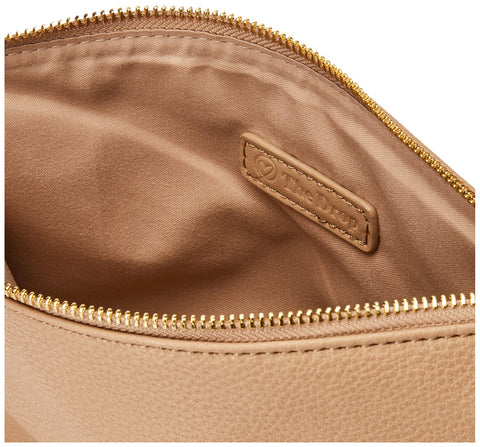 The Drop Women's Southampton Zipper Foldover Clutch, Taupe, One Size The Drop