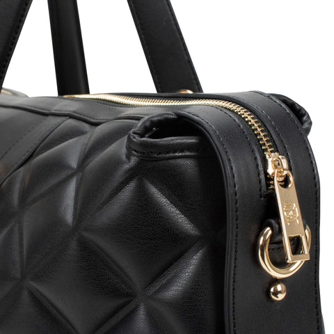 Badgley Mischka Modern 20" L x 8" W x 13" H Quilted Vegan Leather Travel Tote Weekender Bag Badgley Mischka