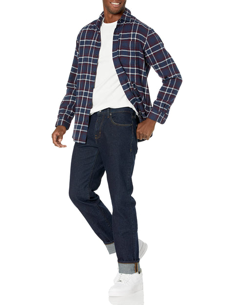 Amazon Essentials Men's Straight-Fit Stretch Jean, Rinsed, 36W x 30L Amazon Essentials