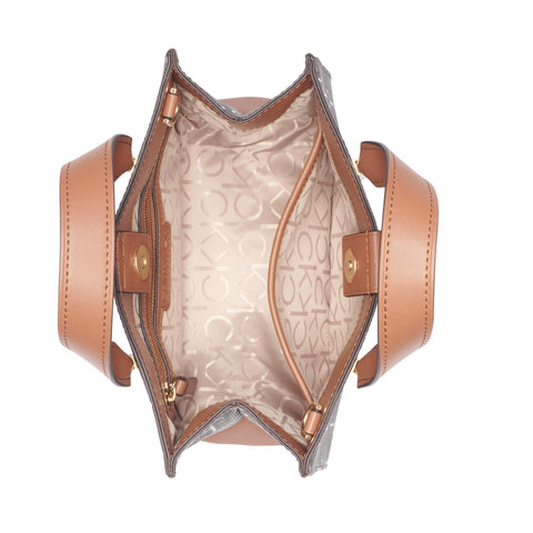 Calvin Klein Audrey Mini Bag Crossbody, Brown/Khaki/Caramel Calvin Klein