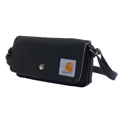 Carhartt Crossbody Horizontal Bag, Carries as a Crossbody or Waist Pack with Removable Strap, Black Carhartt