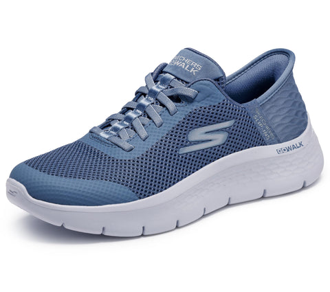 Skechers Women's Go Walk Flex Hands Free Slip-Ins - Grand Entry Sneaker, Blue, 6.5 US