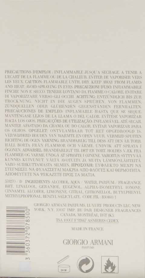 GIORGIO ARMANI Aqua Di Gio for Men Eau de Toilette Spray, 6.7 Ounce Armani Beauty