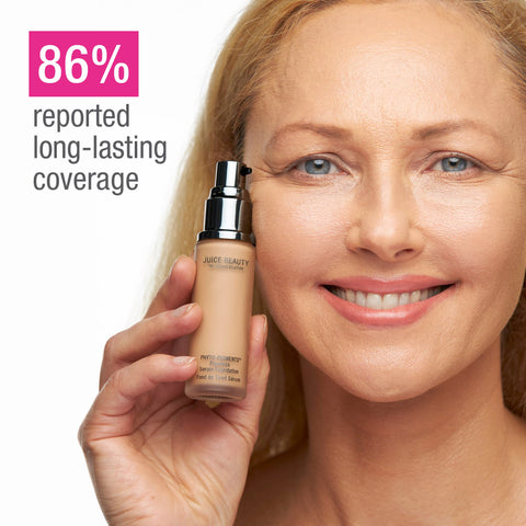 Juice Beauty Phyto-Pigments Flawless Serum Foundation - 10 Naked Beige - 30 mL - Medium-to-Full, Long-Lasting Coverage - Reduces Look of Wrinkles + Pores - Vegan, Cruelty Free Juice Beauty