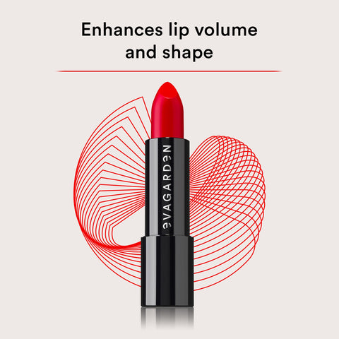 EVAGARDEN Classy Lipstick - Formulated with Natural Oils - Envelopes Your Skin with Satin Effect - Light, Pigmented Blend Gives Full Coverage and Chic Finish Instantly - 612 Flame Scarlet - 0.1 oz EVAGARDEN