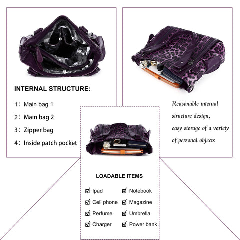 angel kiss Handbags for Women Top-Handle Hobo Purse Roomy Casual Shoulder Bags Leather Tote Satchel Purse for Womens