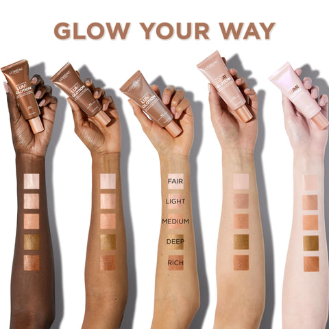 L'Oreal Paris Makeup True Match Lumi Glotion, Natural Glow Enhancer, Illuminator Highlighter, Bronzing Drops For a Sun-Kissed Glow, 903 Medium L'Oreal Paris