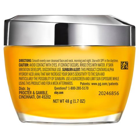 Olay Vitamin C MAX Face Moisturizer, Brightening Cream for Women, Hydrating, Evens Tone, Dark Spot & Hyperpigmentation Reduction, Glowing Skin Care - Niaciniamide, Peptides 1.7 Oz