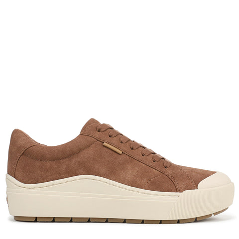 Dr. Scholl's Shoes Women's Time Off Sneaker Dark Honey Brown 8.5 M