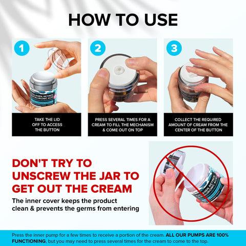 SimplyVital Collagen, Retinol & Hyaluronic Acid Cream - Anti-Aging Face Moisturizer for Face, Neck & Décolleté - Made in USA, Daily Moisturizer Face Cream - 1.7 fl.oz. SimplyVital