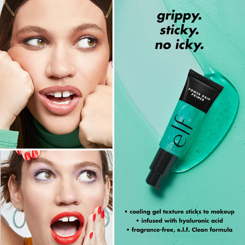e.l.f. Power Grip Primer, Gel-Based & Hydrating Face Primer For Smoothing Skin & Gripping Makeup, Moisturizes & Primes, 0.811 Fl Oz (24 ml.) e.l.f.