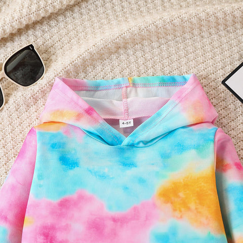 Malerotpc Kid Girls Clothes - Girls Outfits Tie Dye Tops and Leggings Pants 2 Piece Spring Clothes Set(6-7T)