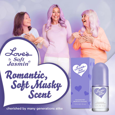 Dana Love's Love's Baby Soft, Love's Soft Jasmin, Bundle Perfumes For Women, (1.5 fl oz) Dana