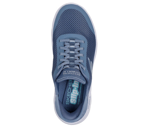 Skechers Women's Go Walk Flex Hands Free Slip-Ins - Grand Entry Sneaker, Blue, 6.5 US