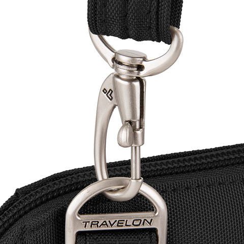 Travelon Women's Classic Convertible Crossbody & Waist Pack, Black, 8 x 7 x 2 Travelon