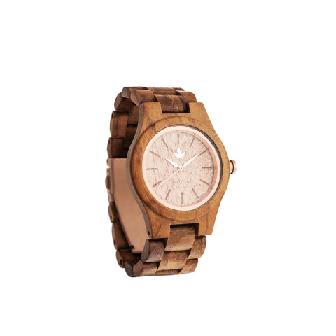 Teak Rosegold Wooden Watches for Women WoodWatch