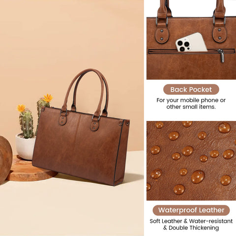 LOVEVOOK Laptop Bag for Women, 15.6 inch Laptop Tote Bag Work Bags for Women Computer Bag Office Briefcase Handbag LOVEVOOK