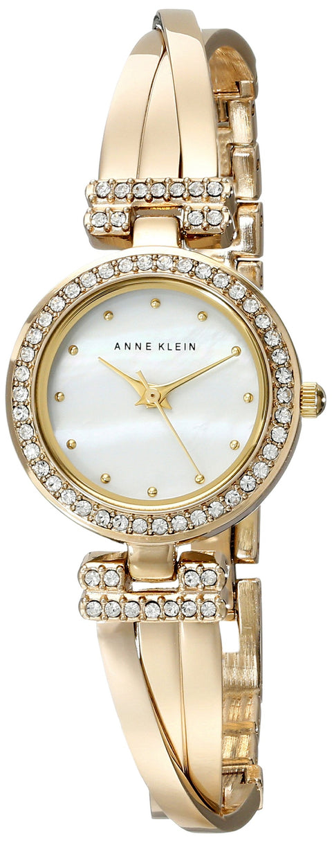 Anne Klein Women's Premium Crystal Accented Bangle Watch and Bracelet Set Anne Klein