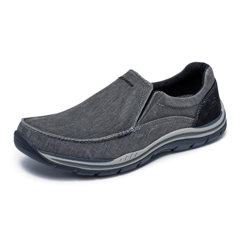 Skechers Men's Expected Avillo Moccasin, Black, 12 Medium US