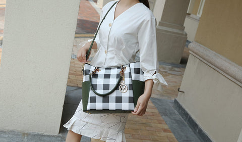 MKF Collection Tote Bag for Women, Handbag Set with Wallet-Top-Handle- Vegan Leather Purse MKF Collection