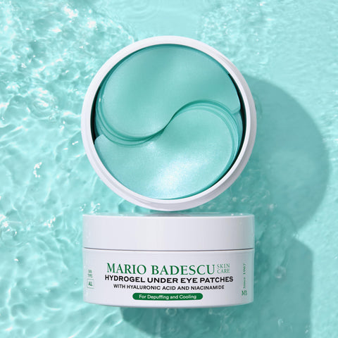 Mario Badescu Hydrogel Under Eye Patches (30 Pairs) – Hydrating Eye Masks for Puffy Eyes, Dark Circles, Fine Lines, with Hyaluronic Acid & Niacinamide, Soothing & Plumping