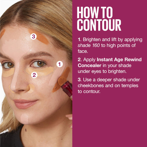 Maybelline Instant Age Rewind Eraser Dark Circles Treatment Multi-Use Concealer, 100, 1 Count (Packaging May Vary) MAYBELLINE