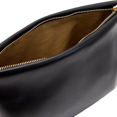AllSaints Bettina Leather Clutch Bag, Black AllSaints