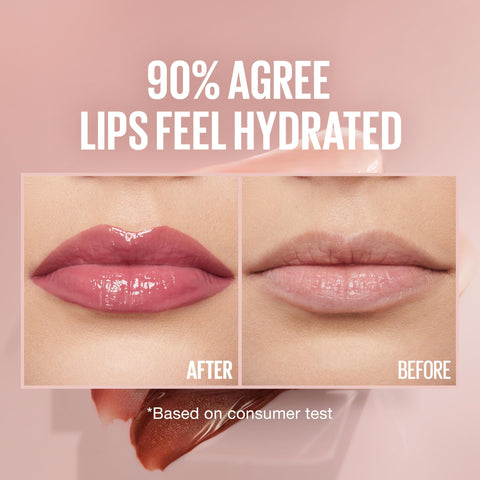 Maybelline Lifter Gloss, Hydrating Lip Gloss with Hyaluronic Acid, High Shine for Plumper Looking Lips, Petal, Warm Pink Neutral, 0.18 Ounce Maybelline