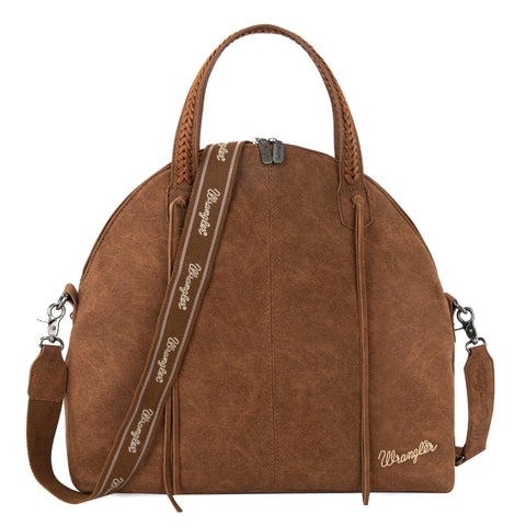 Wrangler Weekender Purse Western Oversized Casual Satchel bag Top handle Travel bag and Bohe Purse With Double Zipper Wrangler